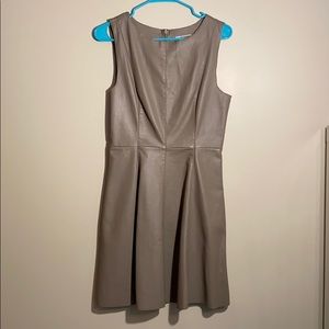 Vegan Leather Dress (Grey)